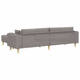 Sofa en tissu avec coussin Taupe 208 cm tissu