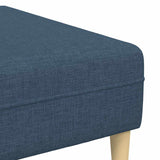 Sofa en tissu avec coussin Bleu 208 cm tissu