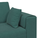 Canapé en velours avec coussin 3 pcs Vert foncé 208 cm Velours