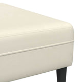 Canapé en velours avec coussin 3 pcs Crème 208 cm Velours