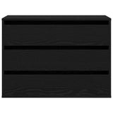 Commode Chêne noir 80 x 41 x 58 cm Bois d'ingénierie