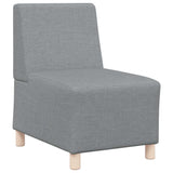 Unité de Sofa Modulaire Sans Accoudoirs 2 pcs Gris clair