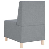 Unité de Sofa Modulaire Sans Accoudoirs 2 pcs Gris clair