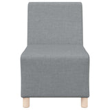 Unité de Sofa Modulaire Sans Accoudoirs 2 pcs Gris clair