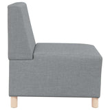 Unité de Sofa Modulaire Sans Accoudoirs 2 pcs Gris clair