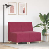 Unité de Sofa Modulaire Sans Accoudoirs 2 pcs Bordeaux