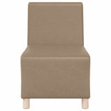 Unité de Sofa Modulaire Sans Accoudoirs 2 pcs Cappuccino