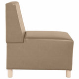 Unité de Sofa Modulaire Sans Accoudoirs 2 pcs Cappuccino