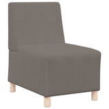 Unité de Sofa Modulaire Sans Accoudoirs 2 pcs Gris clair