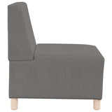 Unité de Sofa Modulaire Sans Accoudoirs 2 pcs Gris clair