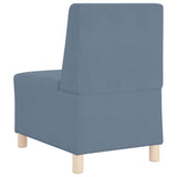 Unité de Sofa Modulaire Sans Accoudoirs 2 pcs Bleu