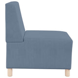 Unité de Sofa Modulaire Sans Accoudoirs 2 pcs Bleu