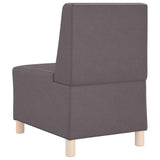 Unité de Sofa Modulaire Sans Accoudoirs 3 pcs Gris