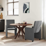 Chaises de salle à manger 2 pcs Gris foncé 57 x 66 x 94 cm