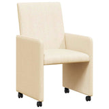 Chaises de salle à manger 2 pcs Crème 57 x 66 x 94 cm