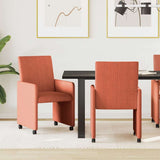 Chaises de salle à manger 2 pcs Rouge orange 57 x 66 x 94 cm