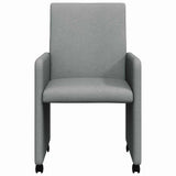 Chaises de salle à manger 2 pcs Gris clair 57 x 66 x 94 cm