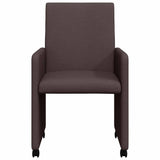 Chaises de salle à manger 2 pcs Marron foncé 57 x 66 x 94 cm