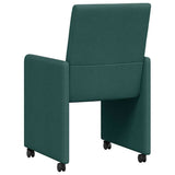 Chaises de salle à manger 2 pcs Vert foncé 57 x 66 x 94 cm