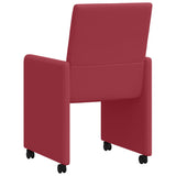 Chaises de salle à manger 2 pcs Rouge bordeaux 57 x 66 x 94 cm