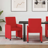 Chaises de salle à manger 2 pcs Rouge 57 x 66 x 94 cm Faux cuir