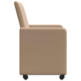 Chaises de salle à manger 2 pcs Cappuccino 57 x 66 x 94 cm