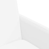 Chaises de salle à manger 2 pcs Blanc 57 x 66 x 94 cm Faux cuir