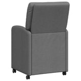 Chaises de salle à manger 2 pcs Gris foncé 57 x 67 x 95 cm