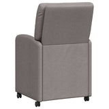 Chaises de salle à manger 2 pcs Taupe 57 x 67 x 95 cm tissu