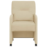 Chaises de salle à manger 2 pcs Crème 57 x 67 x 95 cm tissu