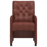 Chaises de salle à manger 2 pcs Marron brillant 58 x 67 x 97 cm