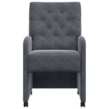 Chaises de salle à manger 2 pcs Gris foncé 58 x 67 x 97 cm