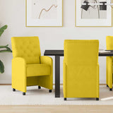 Chaises de salle à manger 2 pcs Jaune 58 x 67 x 97 cm Velours