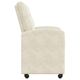 Chaises de salle à manger 2 pcs Crème 58 x 67 x 97 cm Velours