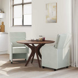 Chaises de salle à manger 2 pcs Gris clair 58 x 65 x 98 cm