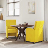 Chaises de salle à manger 2 pcs Jaune 58 x 65 x 98 cm Velours