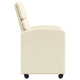 Chaises de salle à manger 2 pcs Crème 58 x 65 x 98 cm Faux cuir