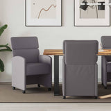 Chaises de salle à manger 2 pcs Gris 58 x 65 x 98 cm Faux cuir