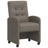 Chaises de salle à manger 2 pcs Gris 57 x 67 x 98 cm Faux cuir