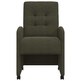 Chaises de salle à manger 2 pcs Vert armée 57 x 67 x 98 cm