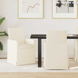 Chaises de salle à manger 2 pcs Beige 57 x 67 x 95 cm Lin