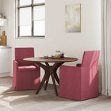 Chaises de salle à manger 2 pcs Rouge bordeaux 57 x 67 x 95 cm