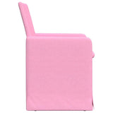 Chaises de salle à manger 2 pcs Rose 57 x 67 x 95 cm tissu