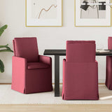 Chaises de salle à manger 2 pcs Rouge bordeaux 57 x 67 x 98 cm