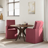 Chaises de salle à manger 2 pcs Rouge bordeaux 57 x 67 x 98 cm