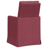 Chaises de salle à manger 2 pcs Rouge bordeaux 57 x 67 x 98 cm