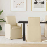 Chaises de salle à manger 2 pcs Crème 57 x 67 x 98 cm tissu