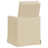 Chaises de salle à manger 2 pcs Crème 57 x 67 x 98 cm tissu