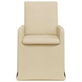 Chaises de salle à manger 2 pcs Crème 57 x 67 x 98 cm tissu