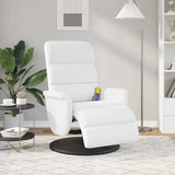 Fauteuil de massage inclinable Blanc 71 x 98 x 106 cm Faux cuir